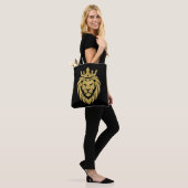 Löwe mit Krone - Goldstil 3 Tasche (Am Model)