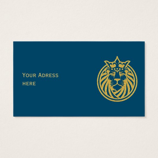 Löwe mit Krone - Goldstil 4 (Rückseite)