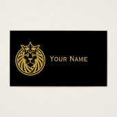 Löwe mit Krone - Goldstil 4 (Vorderseite)