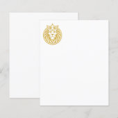 Löwe mit Krone - Goldstil 4 (Vorne/Hinten)