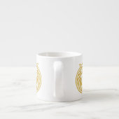 Löwe mit Krone - Goldstil 4 Espressotasse (Rückseite)