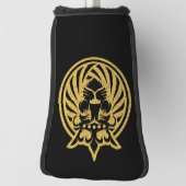 Löwe mit Krone - Goldstil 4 Golf Headcover (Rotieren 90)