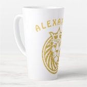 Löwe mit Krone - Goldstil 4 Milchtasse (Linke Ecke)