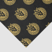 Löwe mit Krone - Goldstil 4 Seidenpapier (Detail)