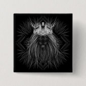 Löwe mit Kronenmonogramm Button (Vorderseite)