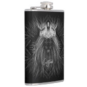 Löwe mit Kronenmonogramm Flachmann (Rechts)