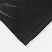 Löwe mit Kronenmonogramm Fleecedecke (Ecke)