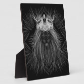 Löwe mit Kronenmonogramm Fotoplatte (Seite)