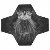 Löwe mit Kronenmonogramm Fußball (Flach)