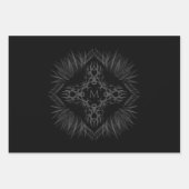 Löwe mit Kronenmonogramm Geschenkpapier Set (Vorderseite 2)