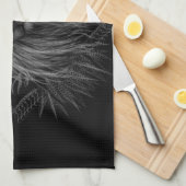 Löwe mit Kronenmonogramm Geschirrtuch (Viertel Falte)