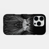 Löwe mit Kronenmonogramm iPhone Hülle (Rückseite (Horizontal))