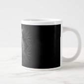 Löwe mit Kronenmonogramm Jumbo-Tasse (Rechts)