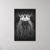 Löwe mit Kronenmonogramm Leinwanddruck (Vorderseite)