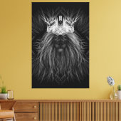 Löwe mit Kronenmonogramm Leinwanddruck (Insitu (Wohnzimmer))