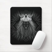 Löwe mit Kronenmonogramm Mousepad (Mit Mouse)
