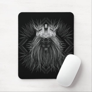 Löwe mit Kronenmonogramm Mousepad