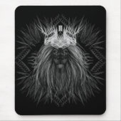 Löwe mit Kronenmonogramm Mousepad (Vorne)