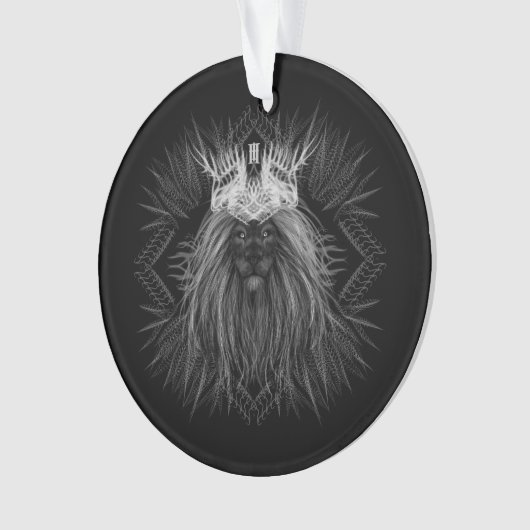 Löwe mit Kronenmonogramm Ornament (Vorderseite)