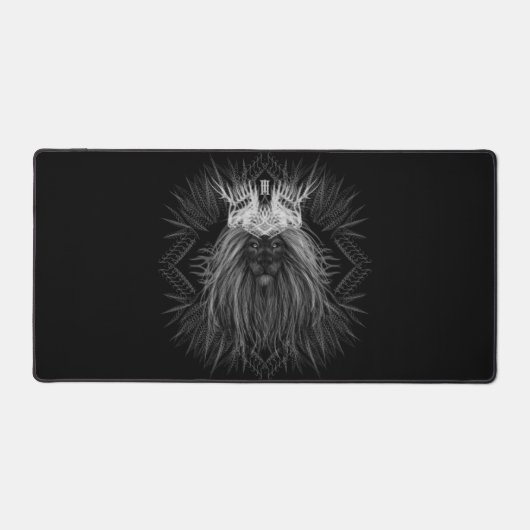 Löwe mit Kronenmonogramm Schreibtischunterlage (Vorderseite)