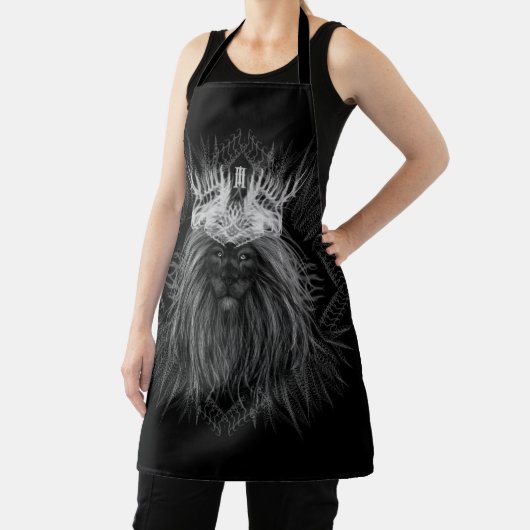 Löwe mit Kronenmonogramm Schürze (InSitu)