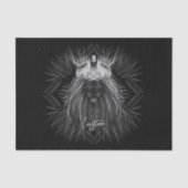 Löwe mit Kronenmonogramm Seidenpapier (Vorderseite)