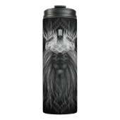 Löwe mit Kronenmonogramm Thermosbecher (Vorderseite)