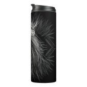 Löwe mit Kronenmonogramm Thermosbecher (Nach rechts gedreht)