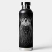 Löwe mit Kronenmonogramm Trinkflasche (links)