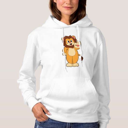 Löwe mit Mane Hoodie (Vorderseite)