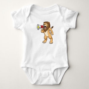 Löwe mit Mikrofon Baby Strampler