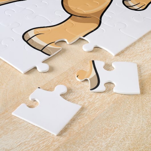 Löwe mit Mikrofon Puzzle (Seite)