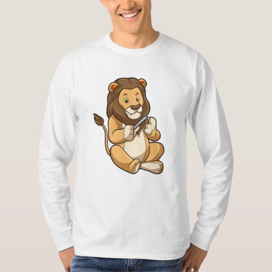 Löwe mit Nagelpfeilen T-Shirt (Vorderseite)
