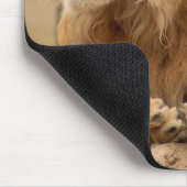 Löwe mit Punkerfrisur Mousepad (Ecke)