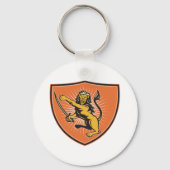 Löwe mit Schwert Schlüsselanhänger (Rückseite)