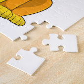 Löwe mit Sonnenblume Blume Puzzle (Seite)