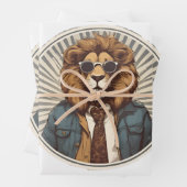 Löwe mit Sonnenbrille Geschenkpapier Set (Beispiel)