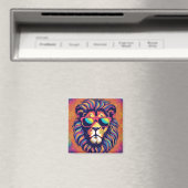 Löwe mit Sonnenbrille Magnet (In Situ (Geschirrspüler))