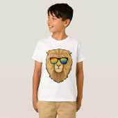 Löwe mit Sonnenbrille T-Shirt (Vorne ganz)