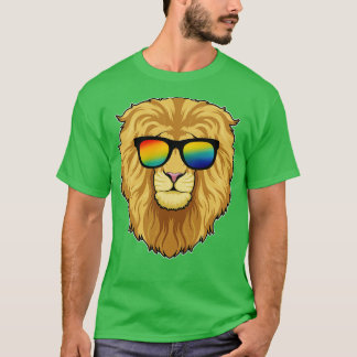 Löwe mit Sonnenbrille T-Shirt