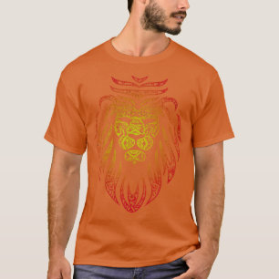 Löwe mit Tätowierungen aus Stämmen T-Shirt