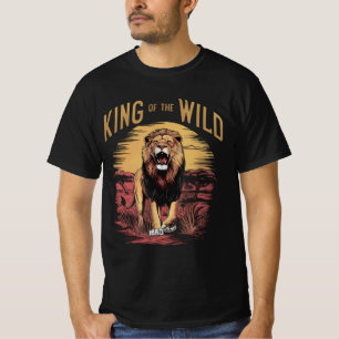 Löwe mit Worten: König der Wilden T-Shirt