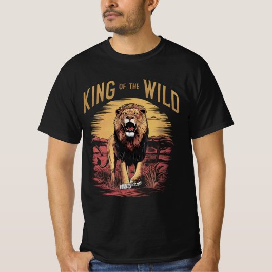 Löwe mit Worten: König der Wilden T-Shirt (Vorderseite)