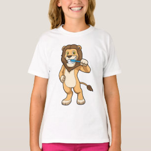 Löwe mit Zahnbürste T-Shirt