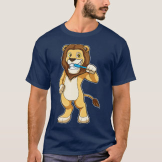 Löwe mit Zahnbürste T-Shirt