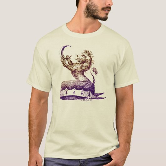 Löwe-Mond-Grafik T-Shirt (Vorderseite)