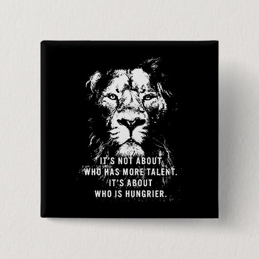 Löwe - Motivierend Wörter - Inspiration Button (Vorderseite)