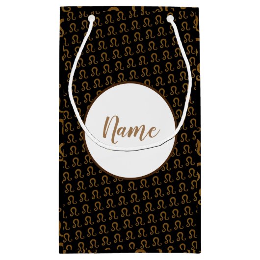 Löwe nAstrology Symbol- Zeichnen Kleine Geschenktüte (Rückseite)