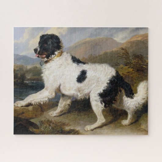 Löwe: Newfoundland-Hund-Puzzle Puzzle (Horizontal)