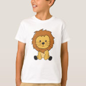 Löwe Niedlicher Tiere für Kinder Löwe King T-Shirt (Vorderseite)